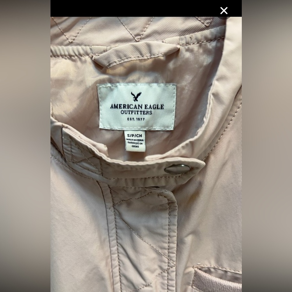 American Eagle Outfitters Blush Pink Bomber Jacket - Picture 2 of 3